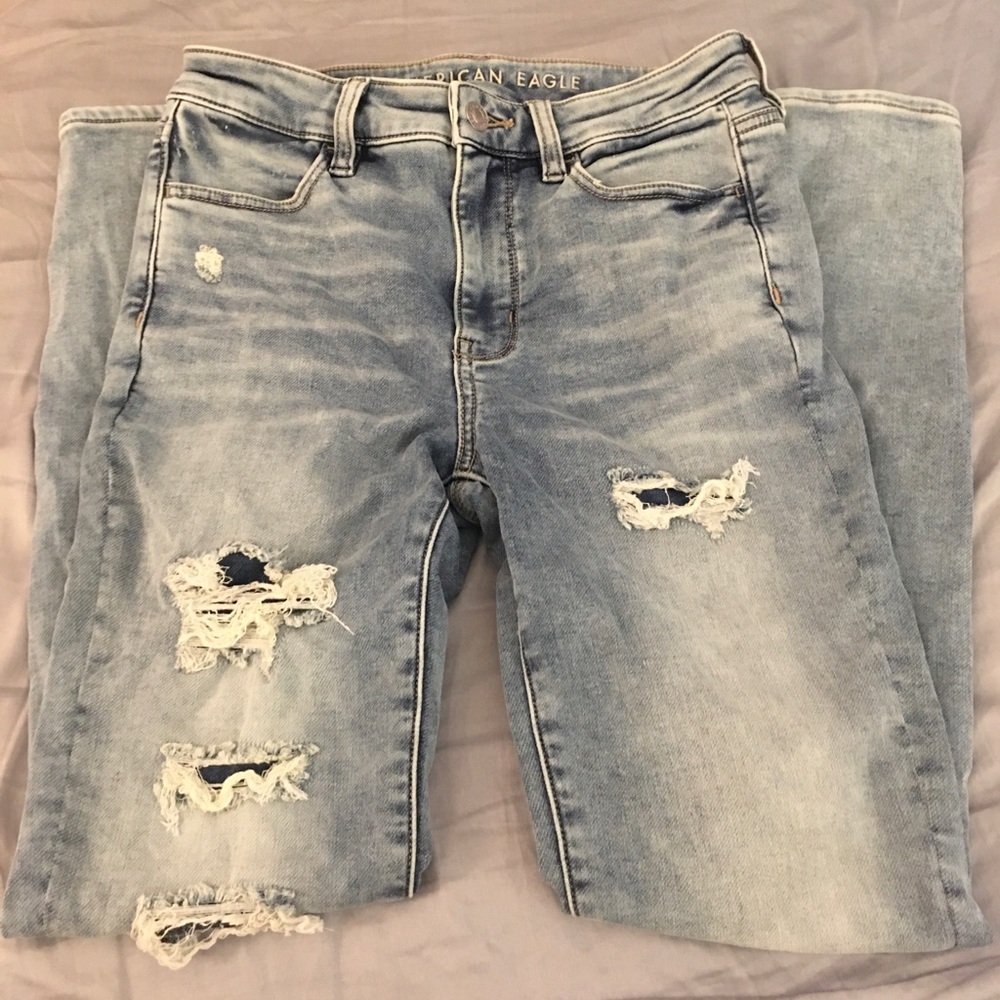 American Eagle Next Level Stretch Distressed Jeans